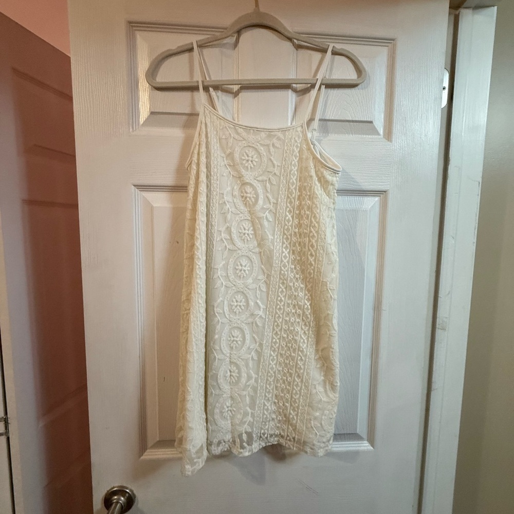 Garage Ivory Lace Detail Dress
